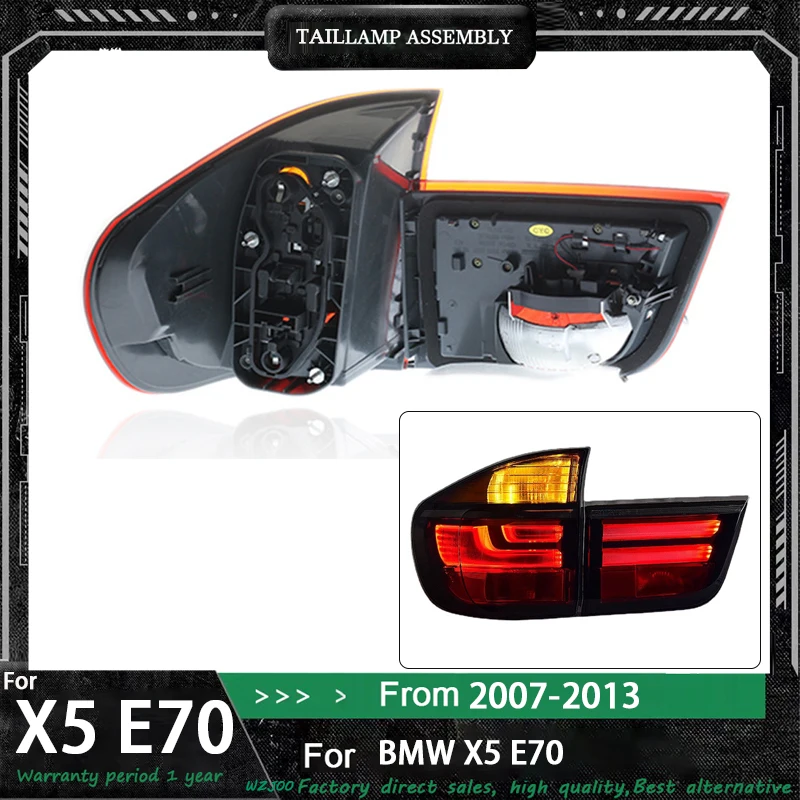 

Auto New Style Taillight For BMW X5 E70 2007-2013 LED Brake Running Light Black Red Rear Lamp Modified Assembly Car Accessories