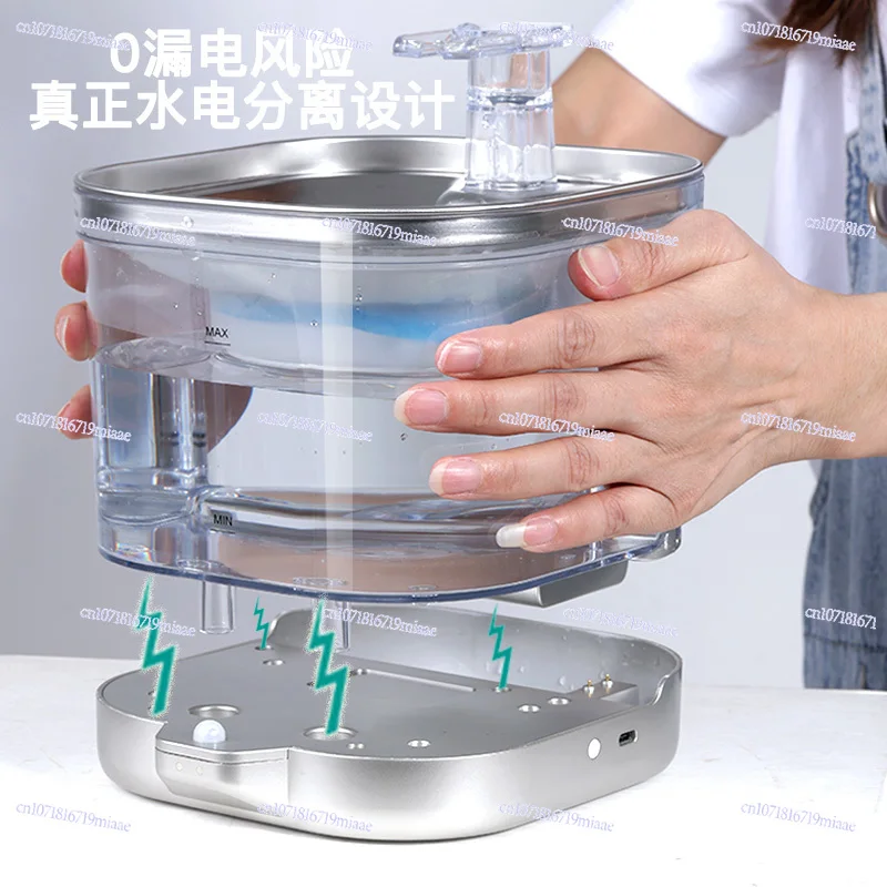 Cat water dispenser, rechargeable model, automatic circulation flow water constant temperature