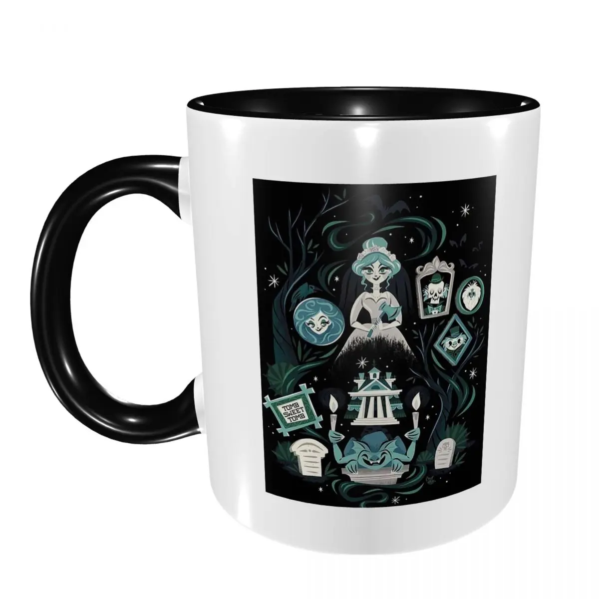 Haunted Mansion Stretching Mug Funny Ceramic Coffee Cups Tea Mugs Milk Cup Drinkware Gift for Woman Man