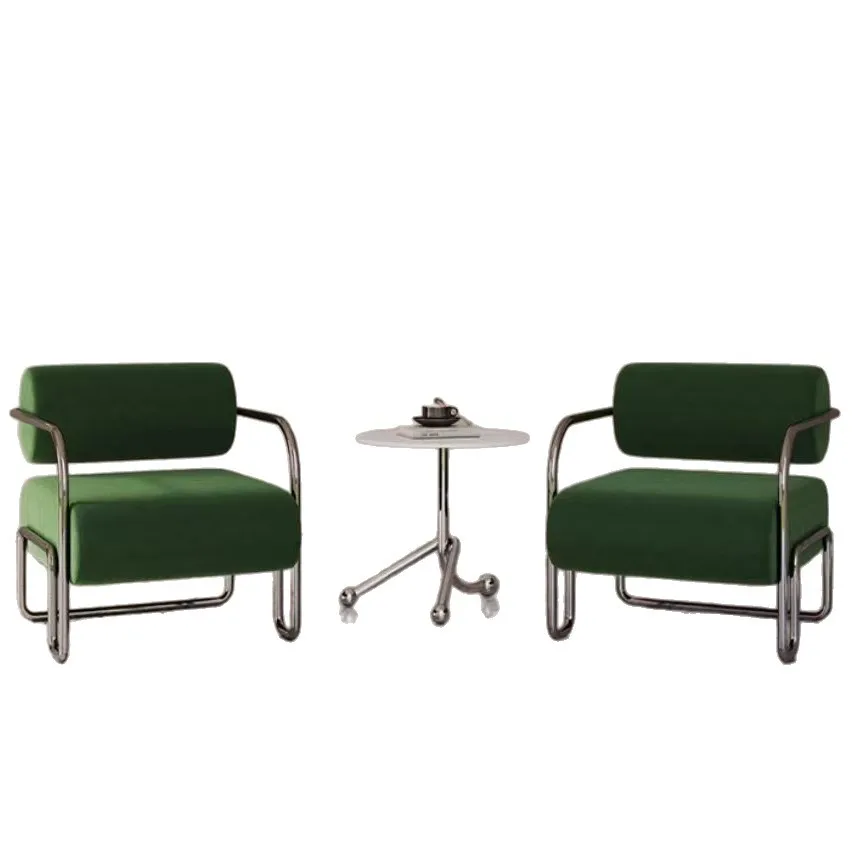 

Single sofa chair minimalist light luxury living room balcony lazy leisure chair recliner middle antique