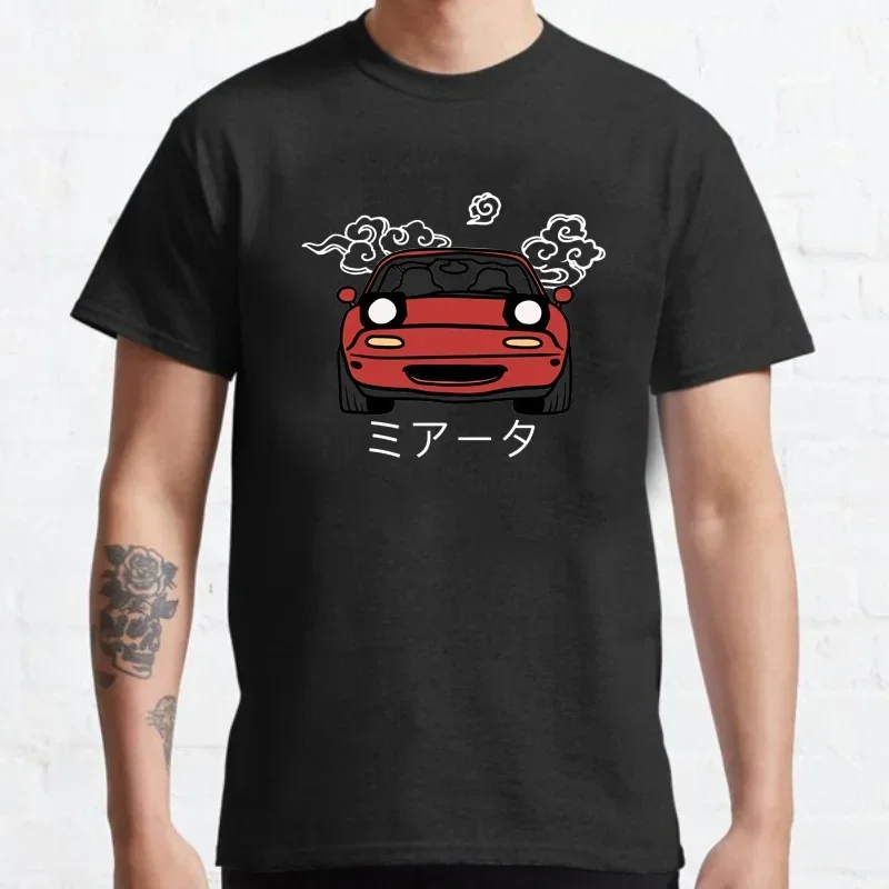 Japanese Automotive Miata MX5 TShirts Harajuku Vintage Initial Graphic Tshirts Men Women Summer Cool Loose Short Sleeve Tops image 4