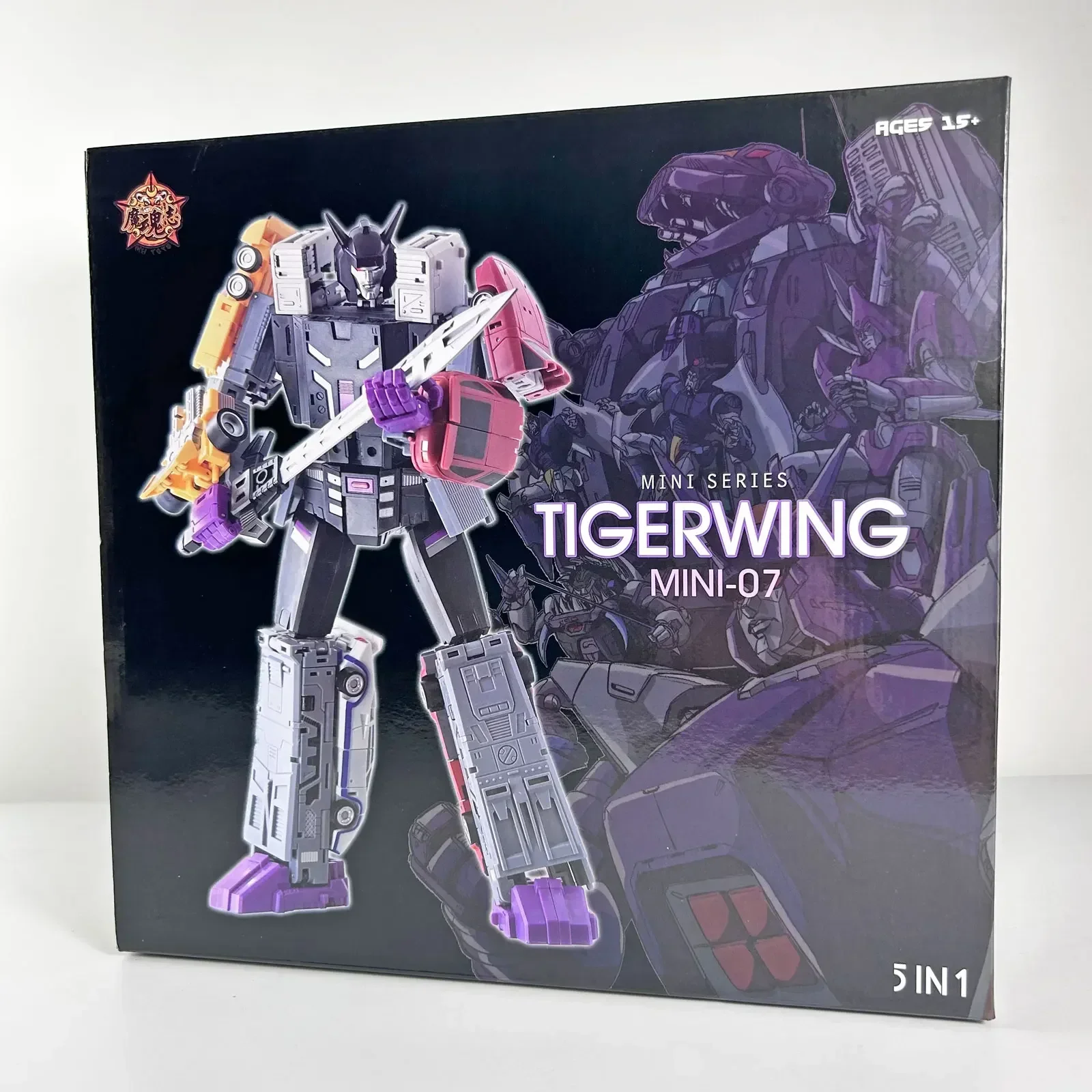 Transformers Demon Soul MINI07 Flying Tiger Combination Set Five-in-one Car Toy Model Anime Ending Figure Gift In Stock