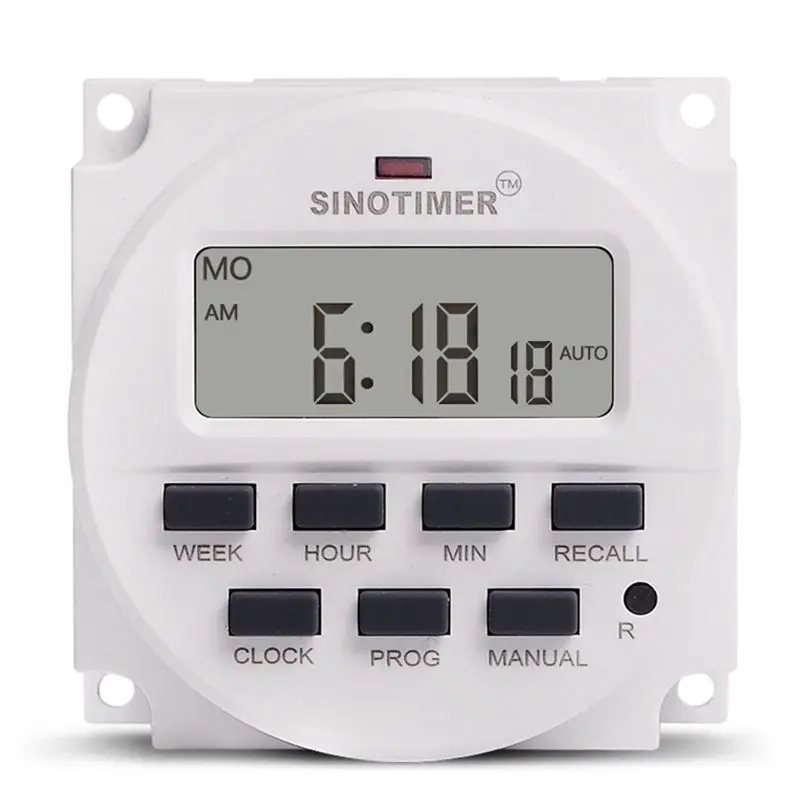 Tm618N-2 Lcd 1.6 Inch Digital 220V Ac Programmable Timer Switch with Relay Inside and Countdown Time Function