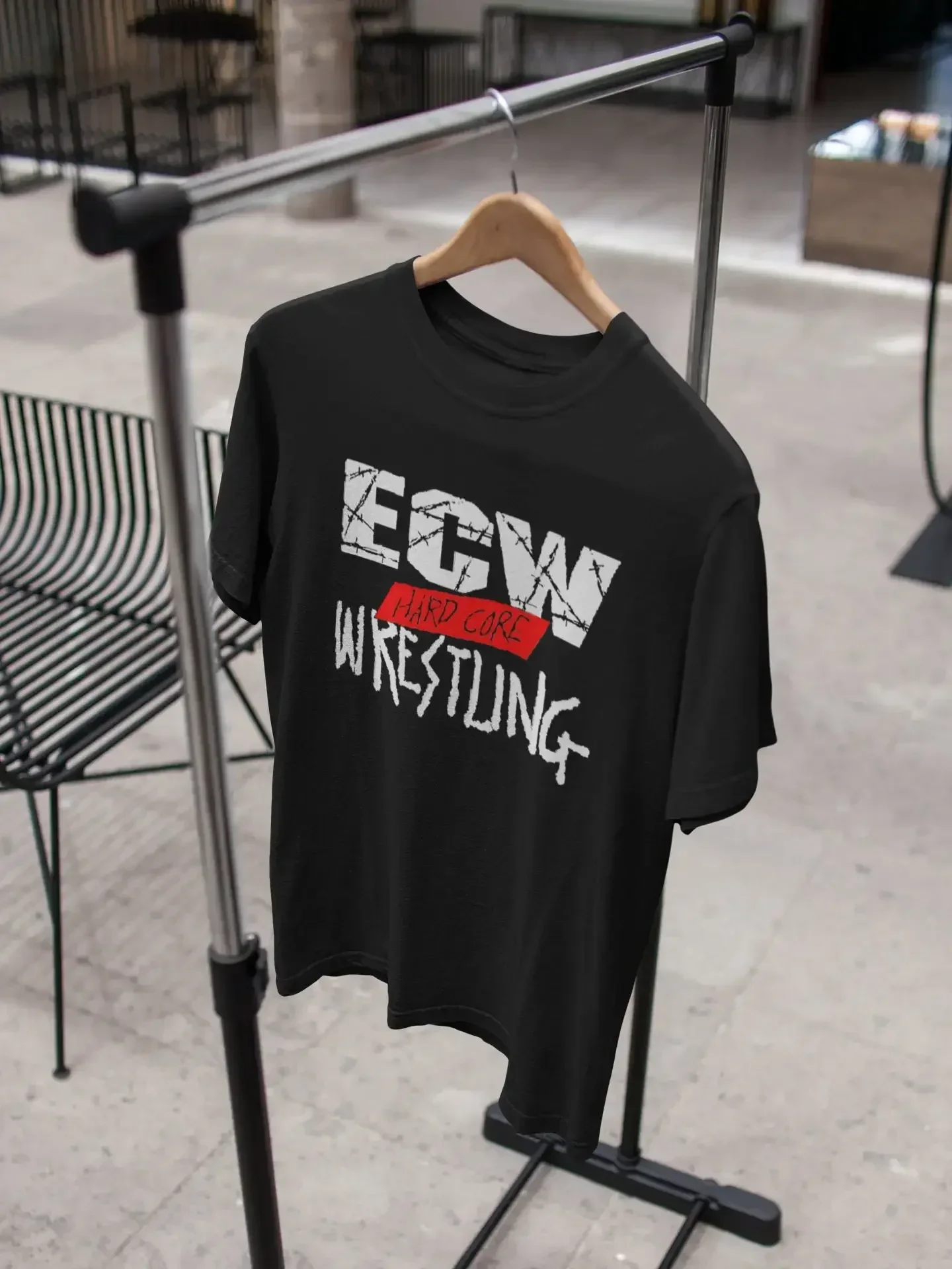 G A Best New ECW Hardcore Wrestling Футболка Топ Das Ne Аниме Футболки Забавная рубашка Забавные подарки Футболки большого размера с коротким рукавом