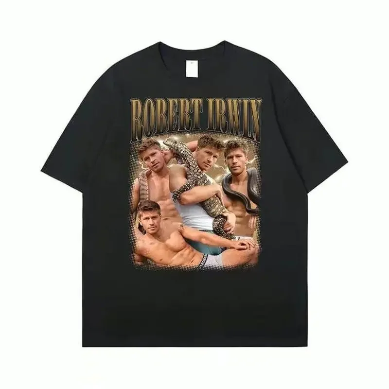 Robert Ir in T Shirt Wildlife Conservation Zoo Lover Nature Inspired