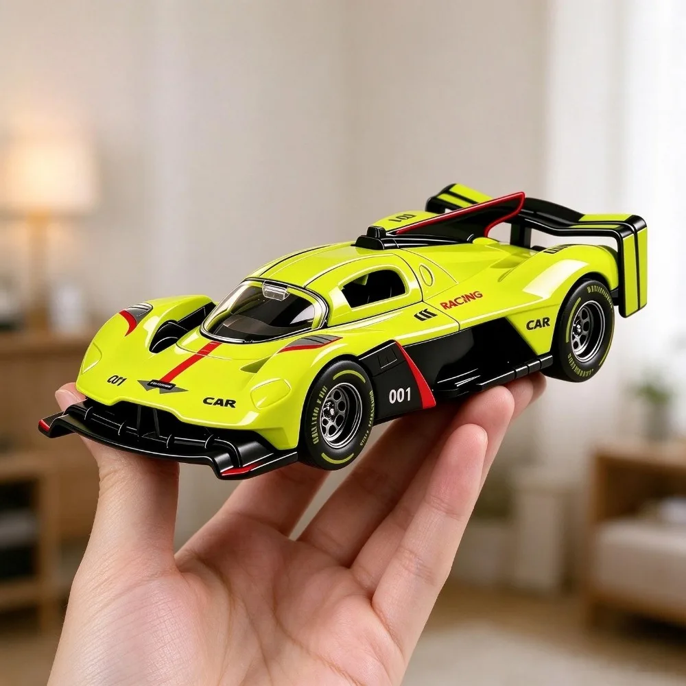 Alloy 1:36 Race Car Static Display Model, Simulation Le Mans Style Toy Car, Collectible Diecast Vehicle, Christmas Gift for Car