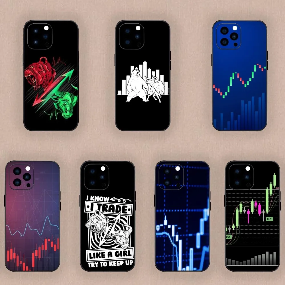 Day Trading Day Trader Phone Case For Samsung S24 S23 S22 S21 S20 Plus Ultre Note S20 FE Black Case