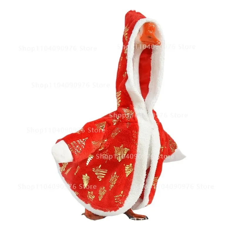 Christmas porch goose clothes 23 inch big white goose holiday clothes, white goose decorative shirt