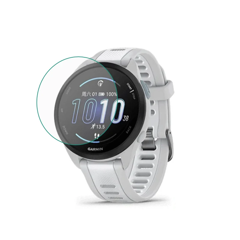 ฟิล์มใสกระจกสมาร์ทวอทช์แบบแข็งสำหรับ Garmin Forerunner 165/เพลงเคสป้องกันหน้าจอ Fr165อุปกรณ์สมาร์ทวอท์ช