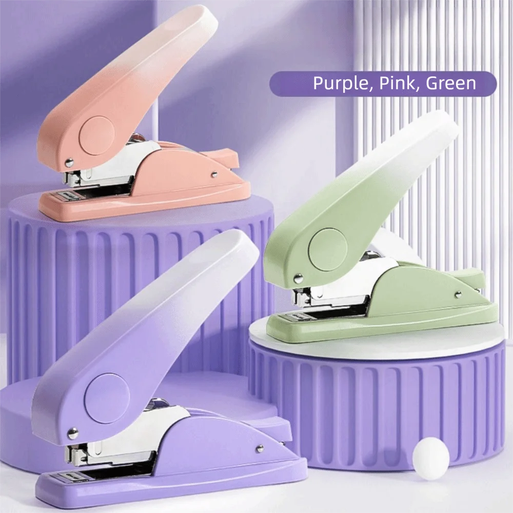 Multifunction Labor-Saving Stapler Metal Portable Paper Stapling Machine Up To 25 Pages Simple Desk Stapler Office School Use