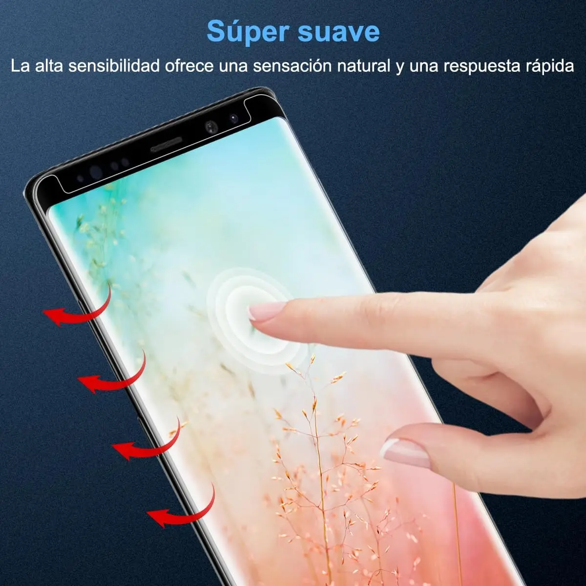 9H Curved Four Sides Glue Tempered Glass For Samsung Galaxy Note 8 Note 9 2/4PCS HD Screen Protector