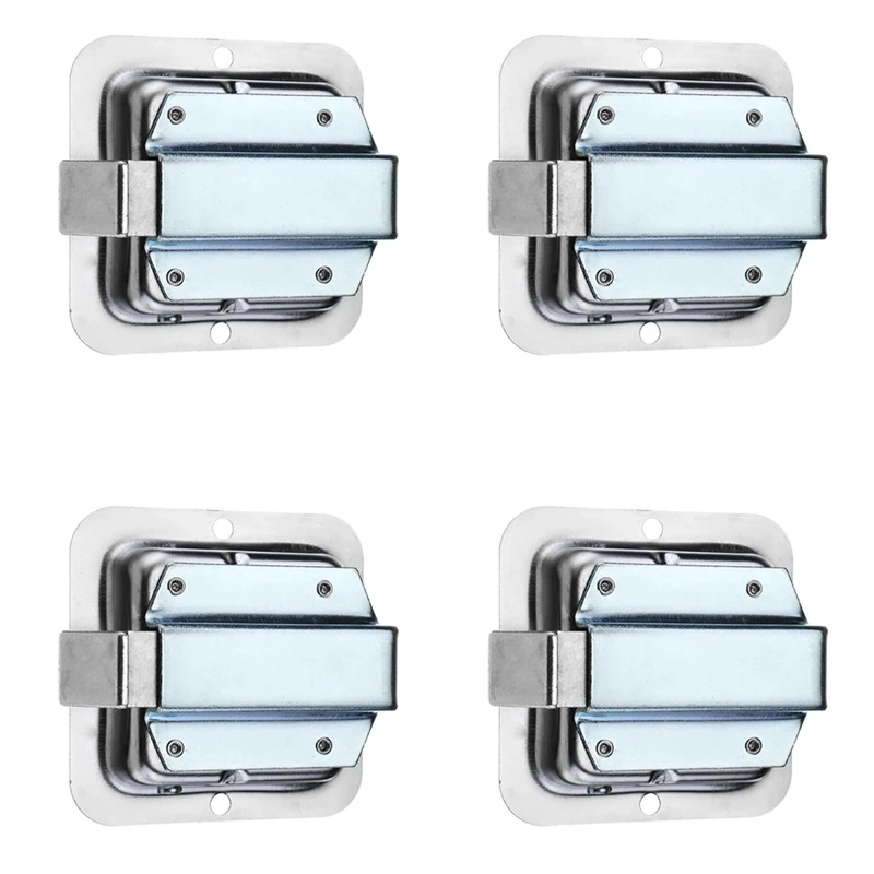 

4X Stainless Steel Truck RV Tool Box Locks Trailer Door Paddle Handle Latch Anti-Theft Paddle Locks With 8 Keys