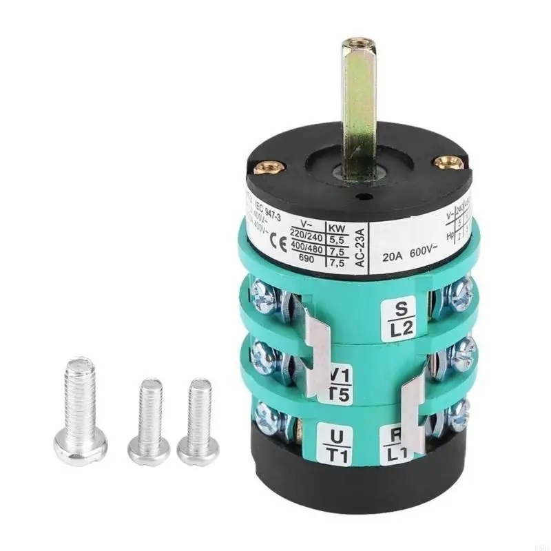 

High Performances 32A Tire Machine Motor Reversing Switches with Overload Protective for Garage Use Secure Functionality