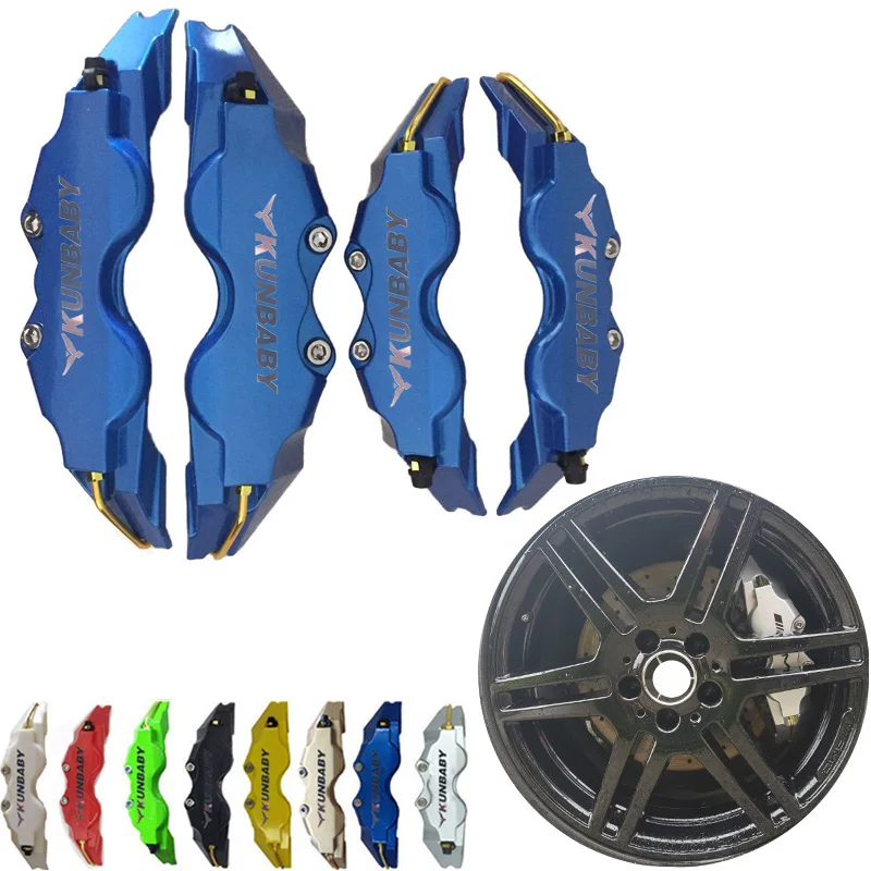 

Chrome KUNBABY ABS Plastic Brake Caliper Cover Car Styling Front Rear For VOLKSWAGEN Passat Polo VW Golf Touareg Maiteng