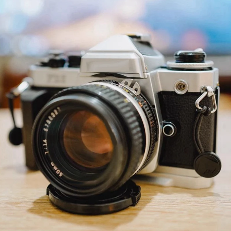 La mejor manija de agarre de madera con Base de placa L de liberación rápida para accesorios de cámara Nikon FM2 FM3A FE FE2