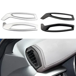 2Pcs ABS Car Front Air Conditioning AC Vent Outlet Cover Trim Sticker for Toyota CHR C-HR 2016 - 2022 Interior Accessories