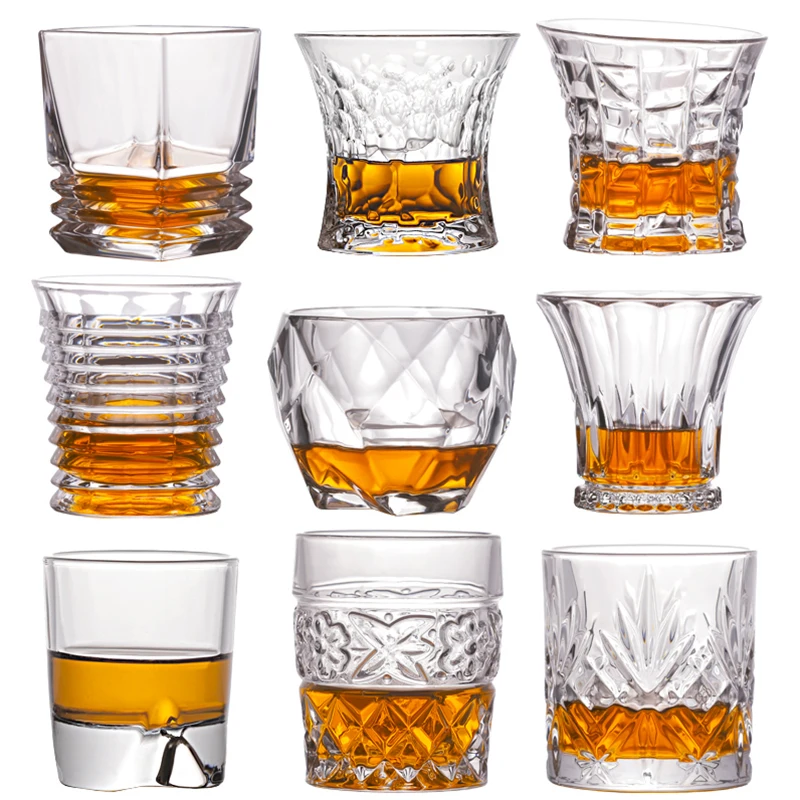 Shot Whiskey Crystal Glass Party Wedding Wine Liquor Glass Coffee Tea Cup for Beer Spirits Funny Glasses European Creative Gifts