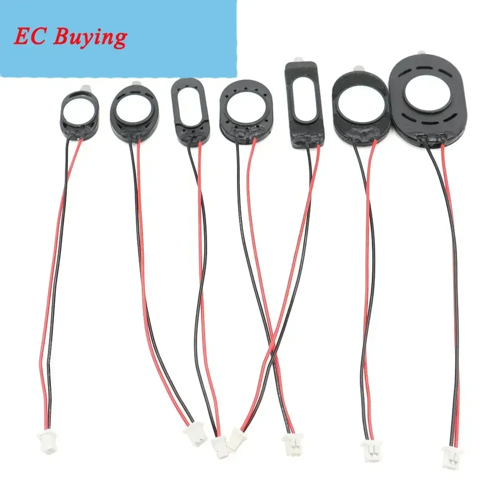 5Pcs Notebook Speaker Computer Horn 1 Watt 8R Size 1318 1510 2014 2415 2030 2209 2809 Loud Speaker 8 Ohms 1W With Terminal 2.0MM