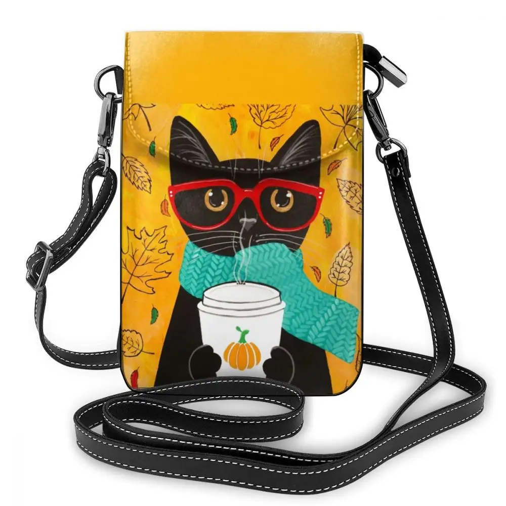 Pumpkin Shoulder Bag Pumpkin Fox Cat Leather Bag High Quality Pattern Women Bags Womens Slim Trend Teenage Purse