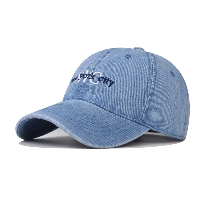 

Washed Vintage‌New York City Baseball Versatile Trendy Denim Washed Cotton Golf Dad Hat