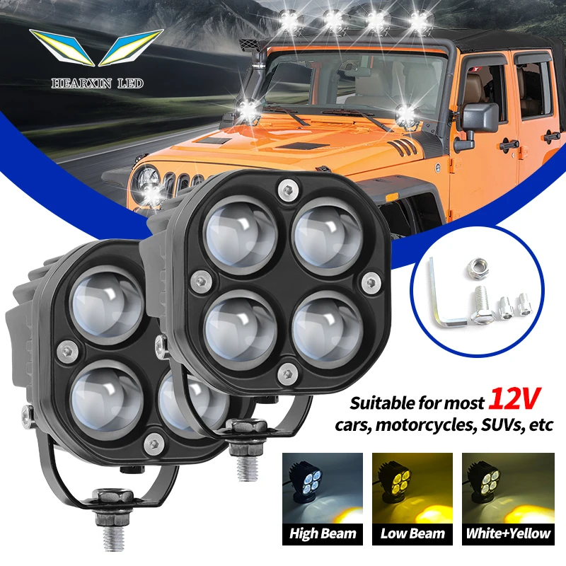 

3 Inch Work Running Lights for Cars Motorcycle Led Bar Fog Lights Headlights Spotlight DRL for Auto 4x4 Off road ATV 12V 80V