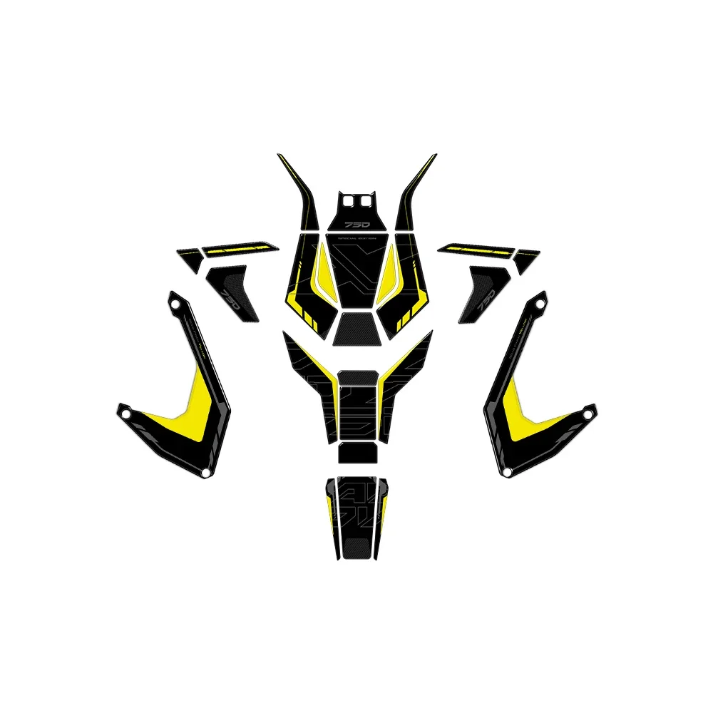 For X-ADV 750 XADV 750 2025 Motorcycle 3D Resin Decal Protection Kit Complete Combination Side Tank Stickers
