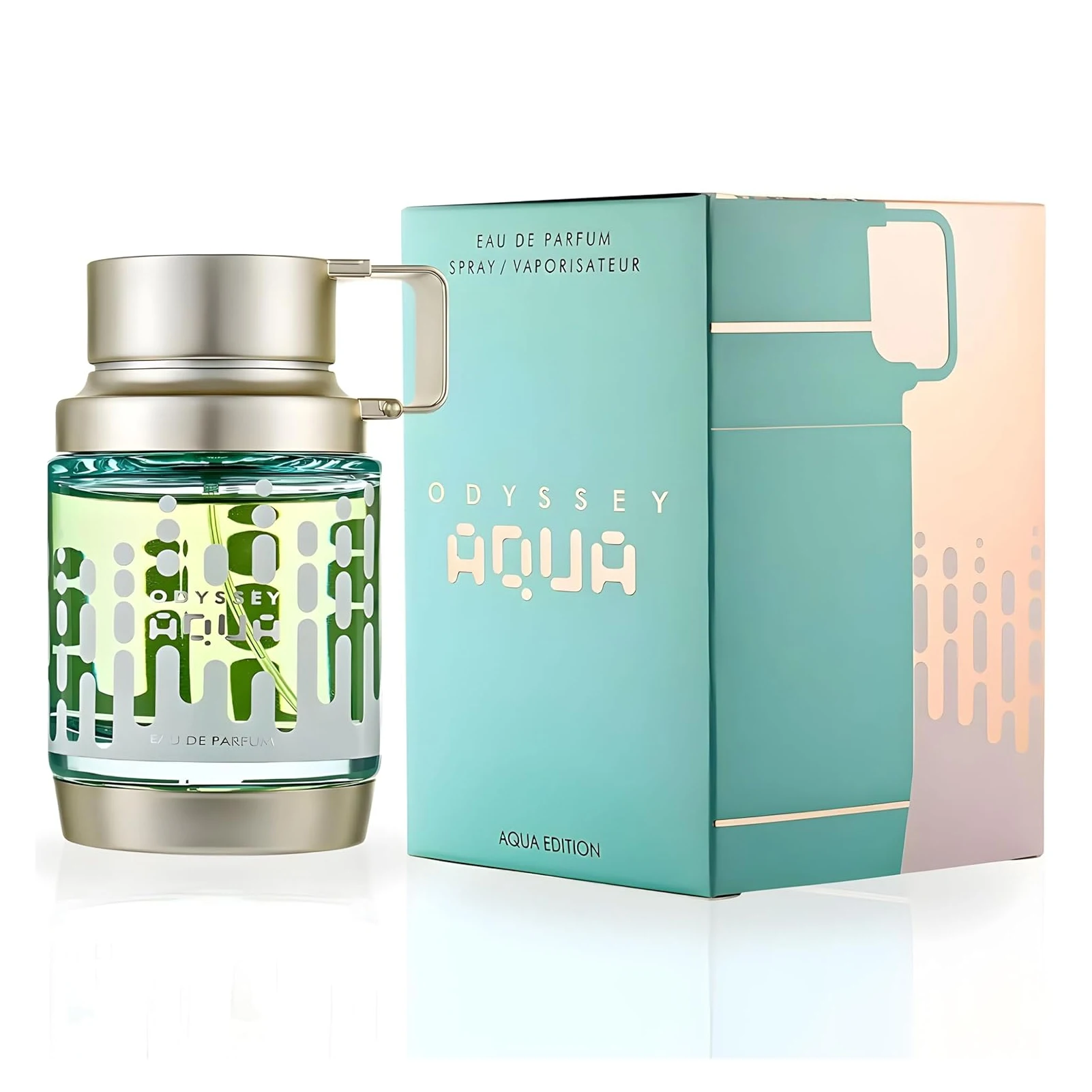 

Armaf Odyssey Aqua Edition Eau de Parfum Spray 3.4oz 100ml, Men's Citrus Aromatic Woody Grapefruit Lavender Ambroxan Fragrance