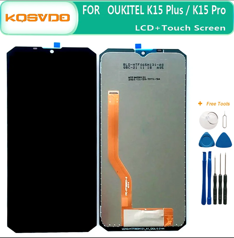 Original new For OUKITEL K15 Plus K15 Pro LCD Display + Touch Screen Digitizer Assembly Replacement K15PRO + Tools