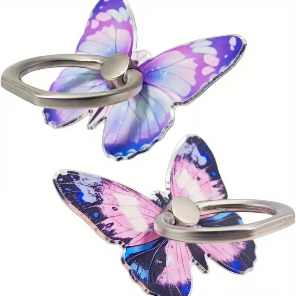 1PCS Beautiful Butterfly Phone Holder Suitable Mobile Phone Ring Holder Phone Accessories Stand