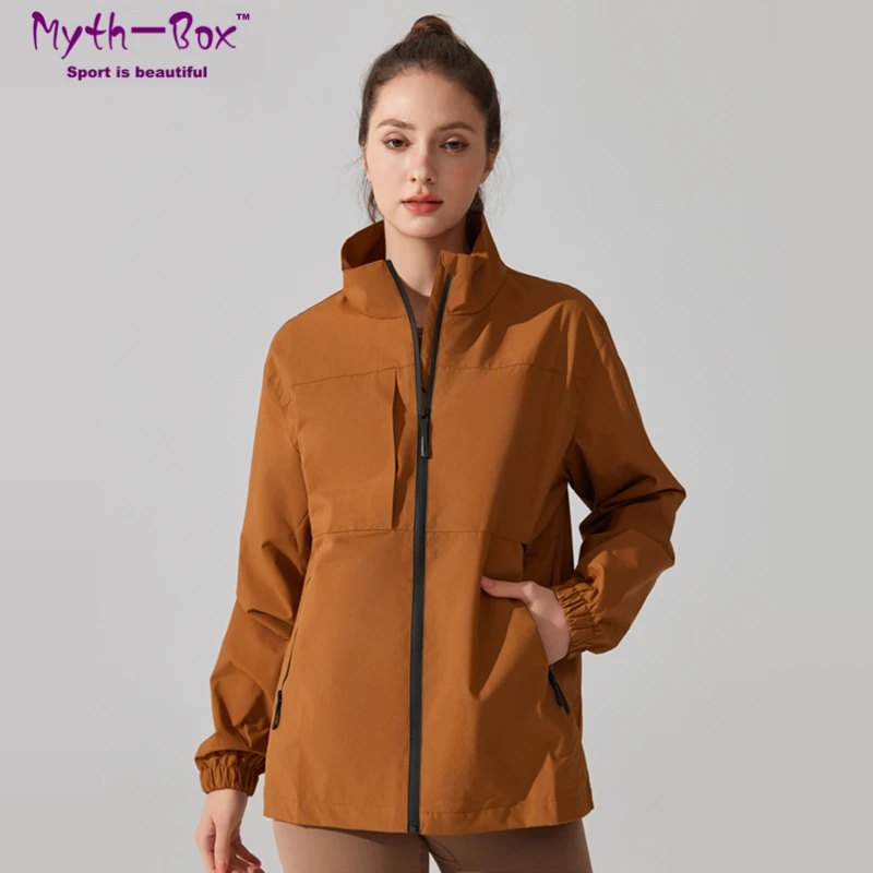 Women Sport Jackets Loose Thin Outdoor Jacket Resisting Wind Rain & Anti-UV Running Sweatshirts Sun-Protective Hiking Tops Coats