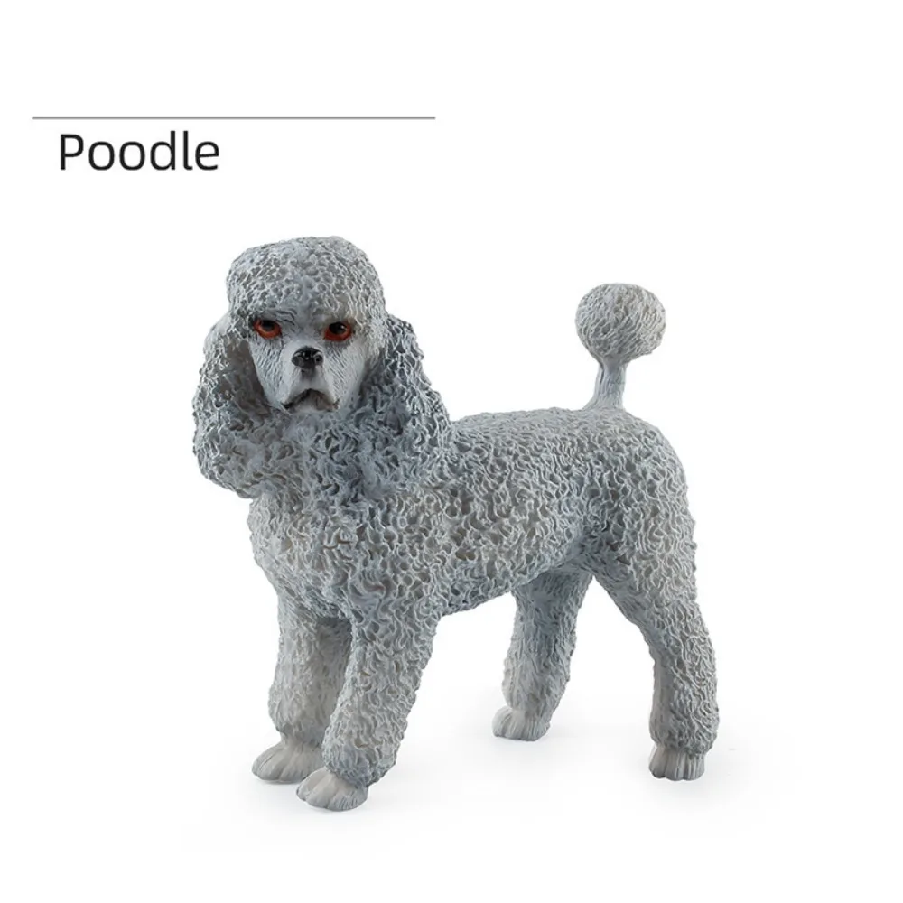 

Puppy Pet Simulation Dog Figurine Solid Bulldog Miniature Animal Model Samoyed Corgi Home Decor