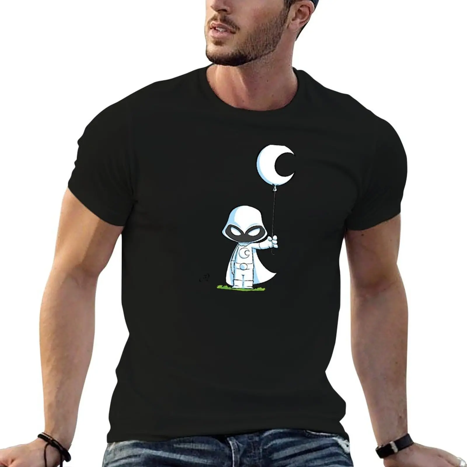 

Marc's Chibi MK Moon Boy Balloon T-Shirt t shirt man luxury man t shirts for men casual T-Shirt
