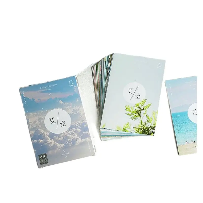 30Sheets/Set Creative Summer Sky Postcard/Greeting Card/Message Card/Birthday Letter Envelope Gift Card