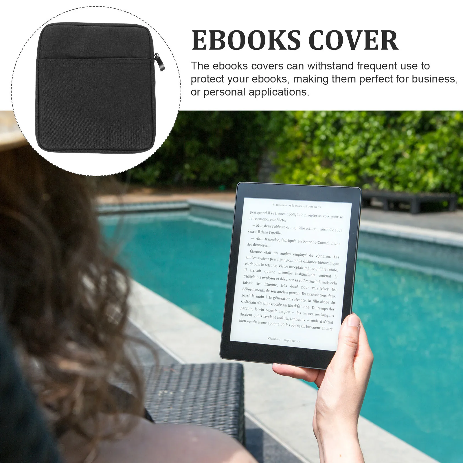 

Electronic Book Reader Cover Durable Canvas 2019 Oasis3 Protective -Reader Sleeve Ebooks Reader Covers