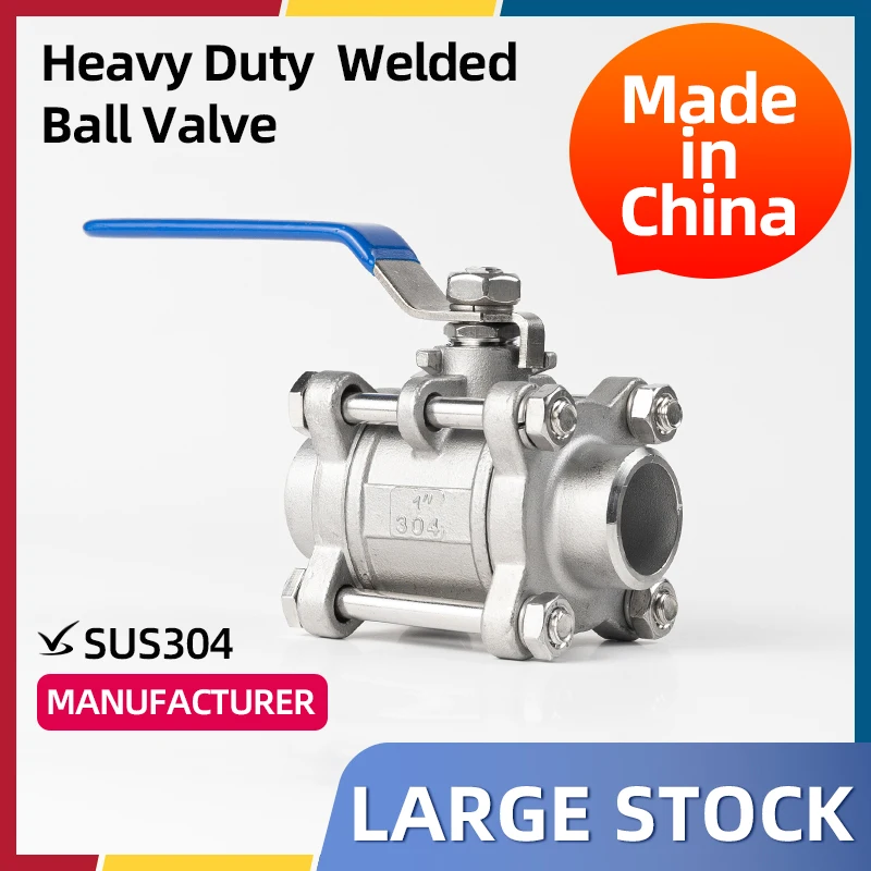 

Сварной шаровой кран из нержавеющей стали 304, полнопроходной переключатель воды, высокотемпературный клапан для стыковой сварки 4 в 6 в 1 в DN15 25 50