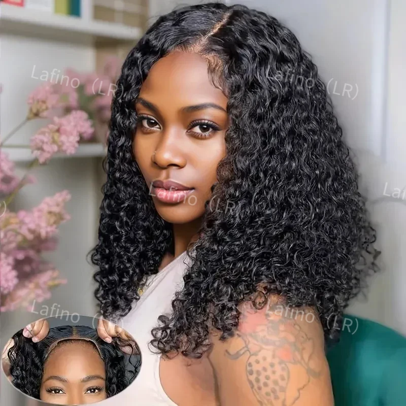 

Choice Glueless Frontal Black Curly Wig 100% Human Hair Ready to Wear 5x5 HD Lace Brazilian Cheap Closure Wig On Sale Clearance