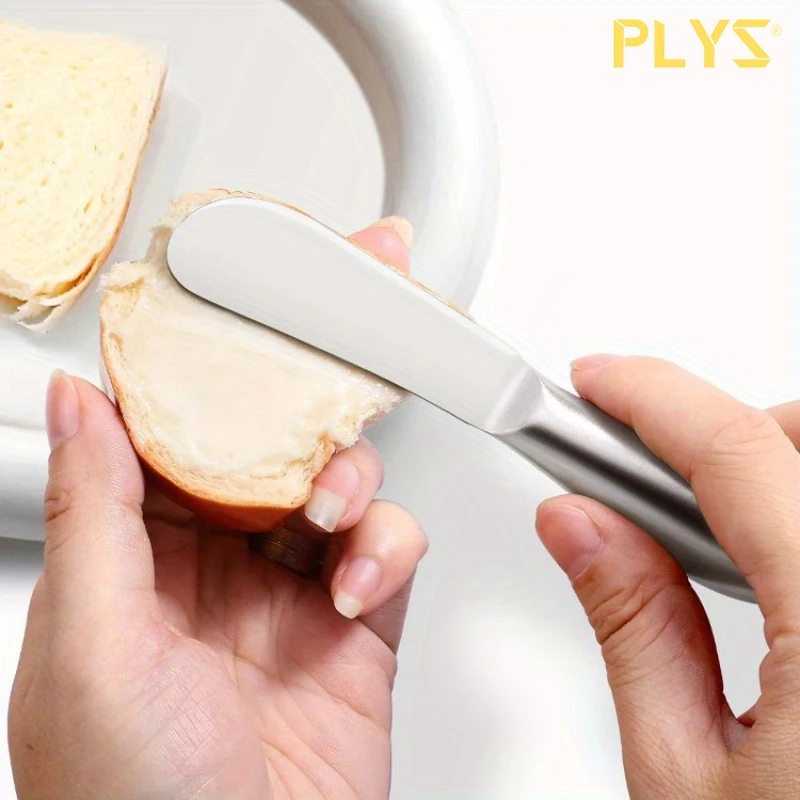 PLYS-Stainless Steel Spatula Jam Cake Baking Knife Toast Cheese Butter Cream Small Spatula Kitchen Tools Cheese Fork Short Blade