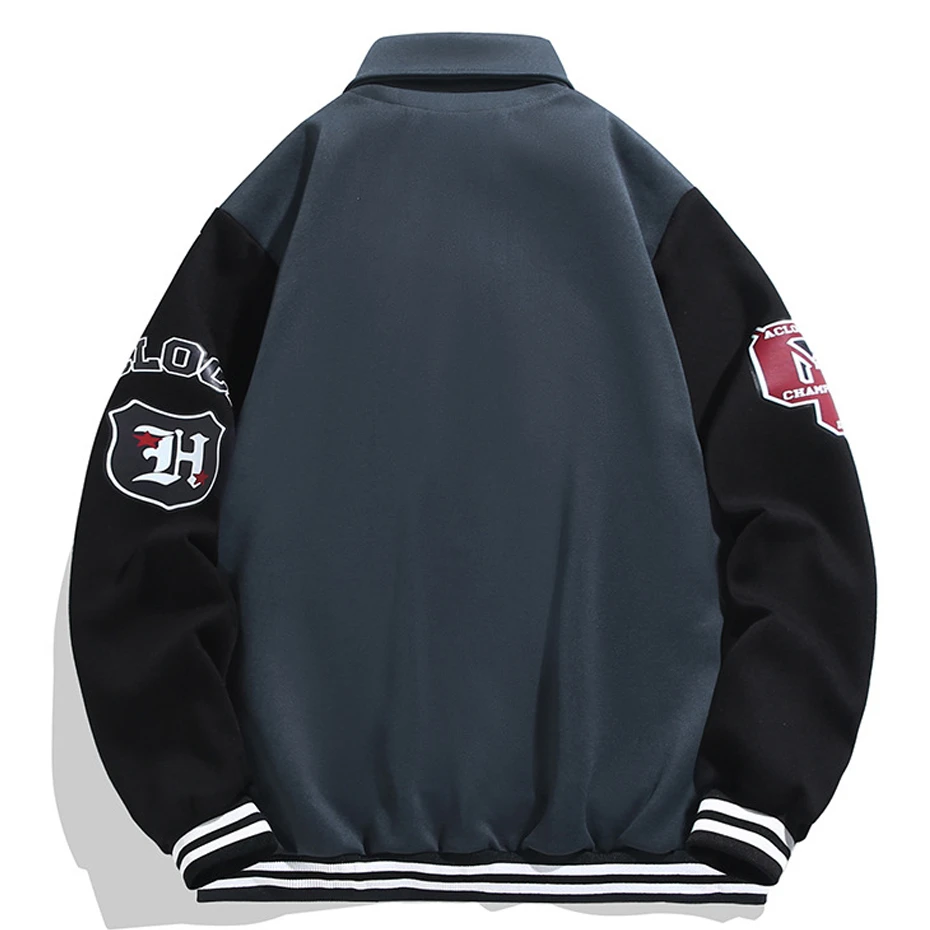 12XL Plus Size Varsity Jacket Men Patchwork Embroidery Baseball Jacket Spring Autumn Jacket Coat Male Big Size 12XL