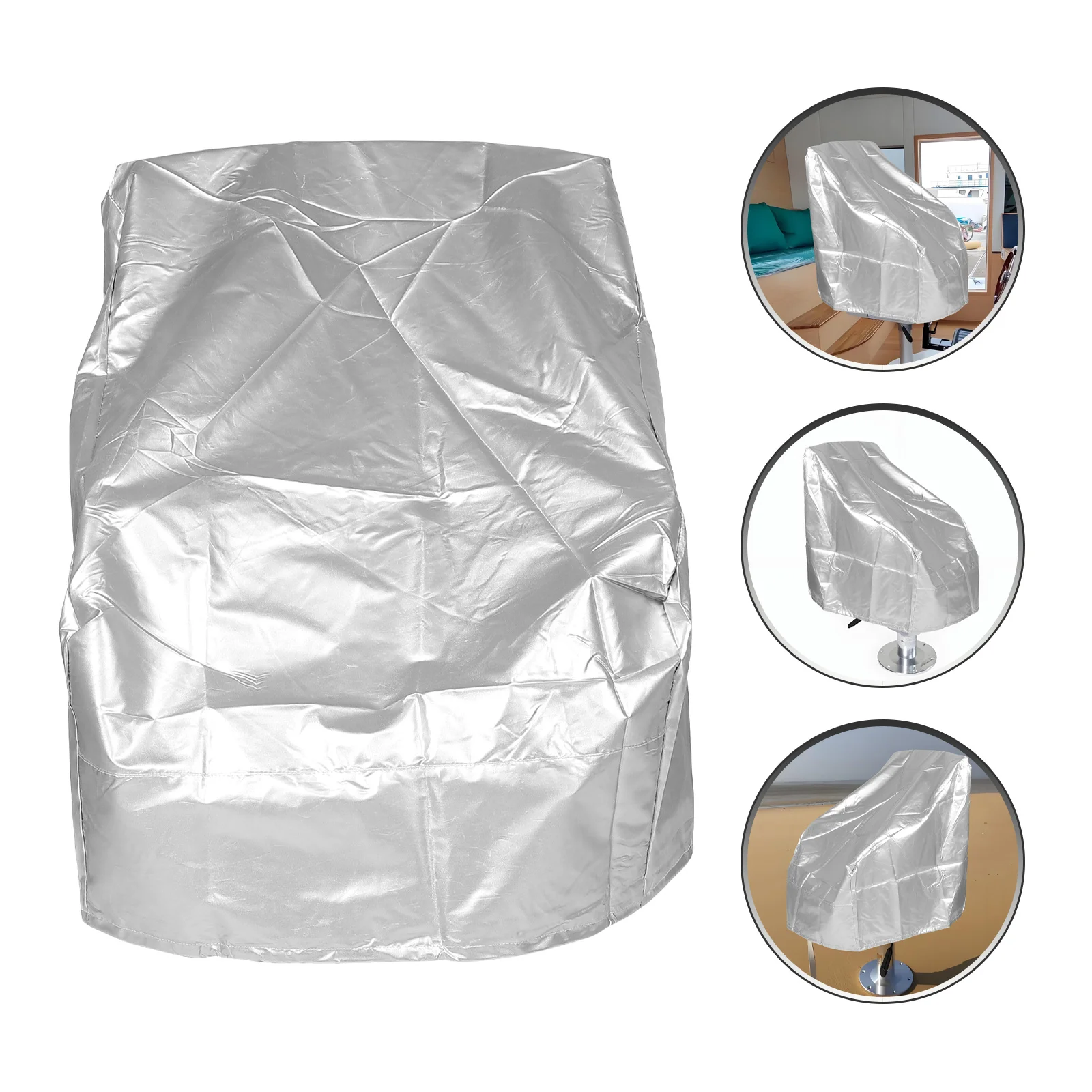 

Polyester Waterproof Boat Seat Cover Durable Captain Chair Protection Full Coverage Helm Bench Outdoor Boat Chair Covers