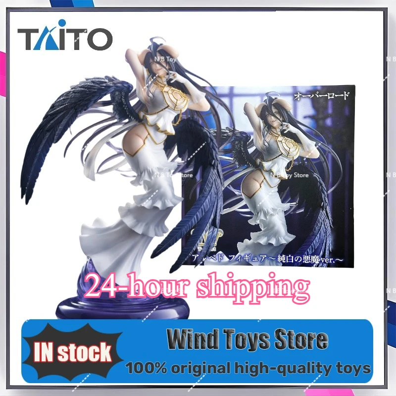 

В НАЛИЧИИ Оригинальная фигурка TAITO T-most OVERLORD Альбедо Белый Демон, модель игрушки из ПВХ, коллекционные аниме-фигурки