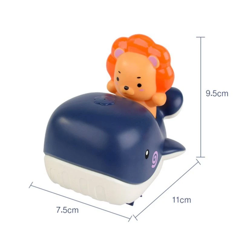 Baby Bathing Toys Clockwork Whale Wind Up Car Play Water Pool Shower Bathroom Kids Pool Bathtub Baby Water Toys