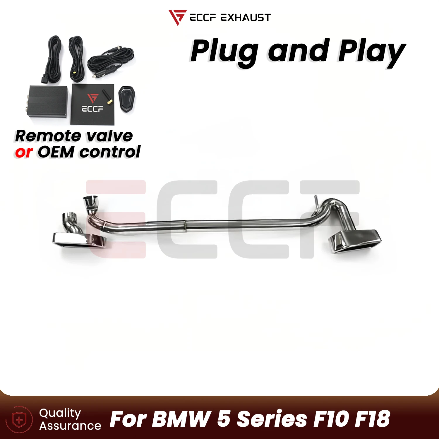 High Temperature Resistant Stainless Steel Catback for BMW 5 Series F10 F18 Single outlet retrofit with dual outlet design