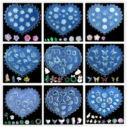 SNASAN Silicone Mold Camellia Rose Flowers Christmas Snowman Dolphin Shell Small Beads Nail Art DIY Handmade Tool Silicone Mould