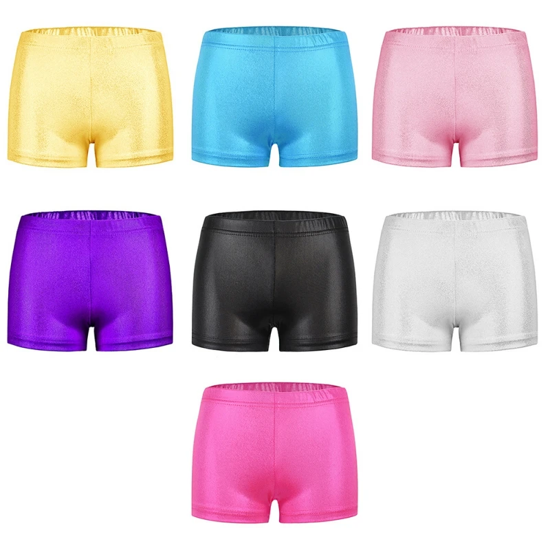 Gymnastics Shorts Girl High Elastic Ballet Boxer Kids Ballerina Performance Dancing Short Leotard Pants All-matches Leggings