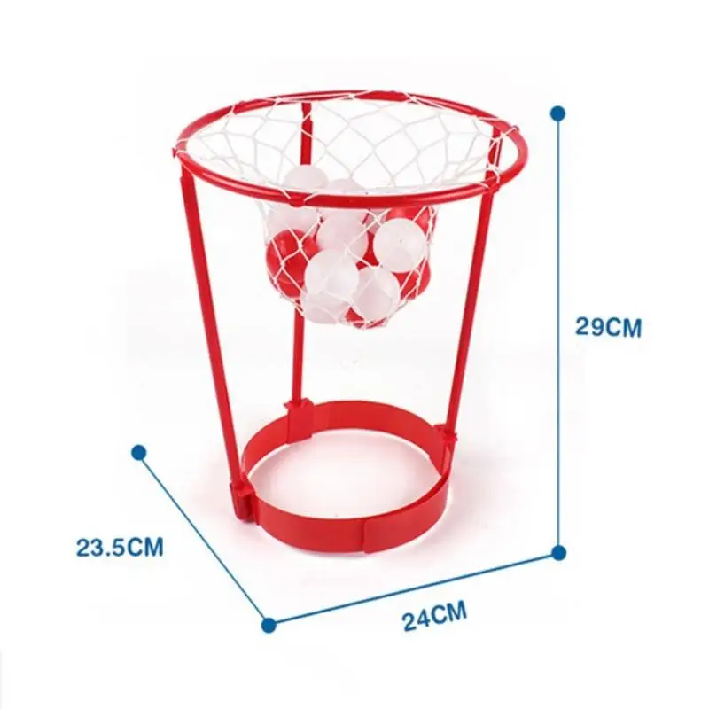 Head Hoop Basket regolabile Basket Net 20pcs Ball per bambini adulti Party Outdoor Game Activity lancio di giocattoli gioco