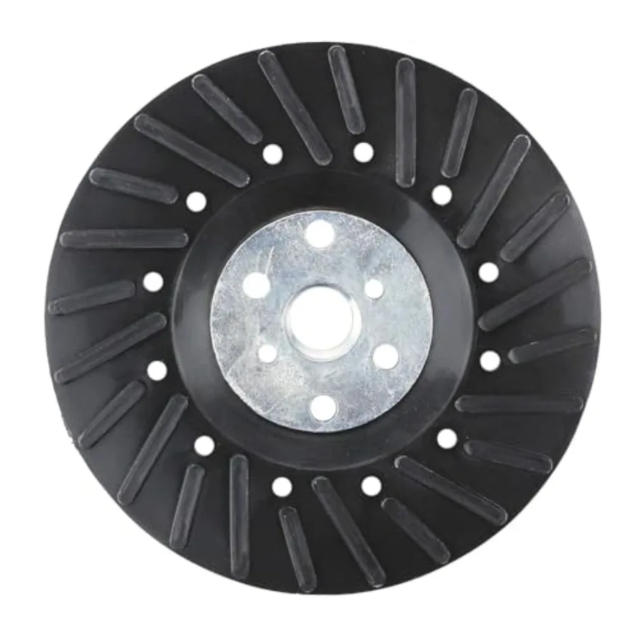

Angle Grinder Ribbed Backing Pad for Resin Fiber Disc, 4.5" x 5/8"-11