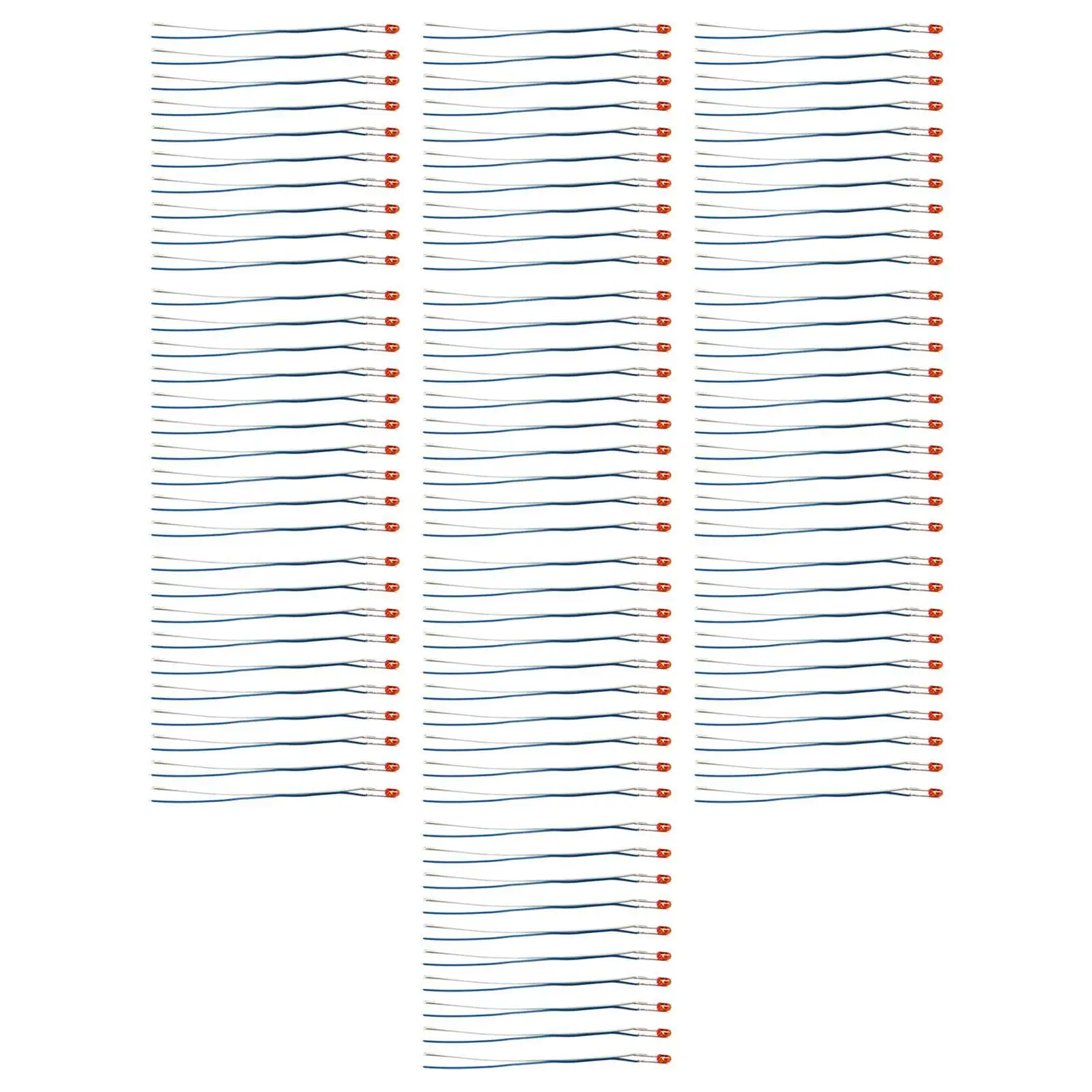 100 pezzi di treni modello scala HO lampada a LED treno elettrico modello parte leggera per layout del treno piccolo Blub per accessori fai da te in scala 1/87