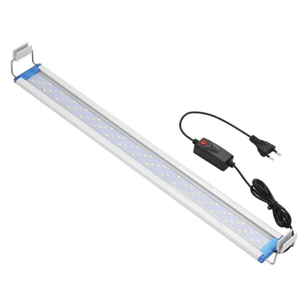 

1PC 18cm—58CM Super Slim LEDs Aquarium Lighting Aquatic Plant Light Extensible Waterproof Clip on Lamp for Fish Tank 90v-260v