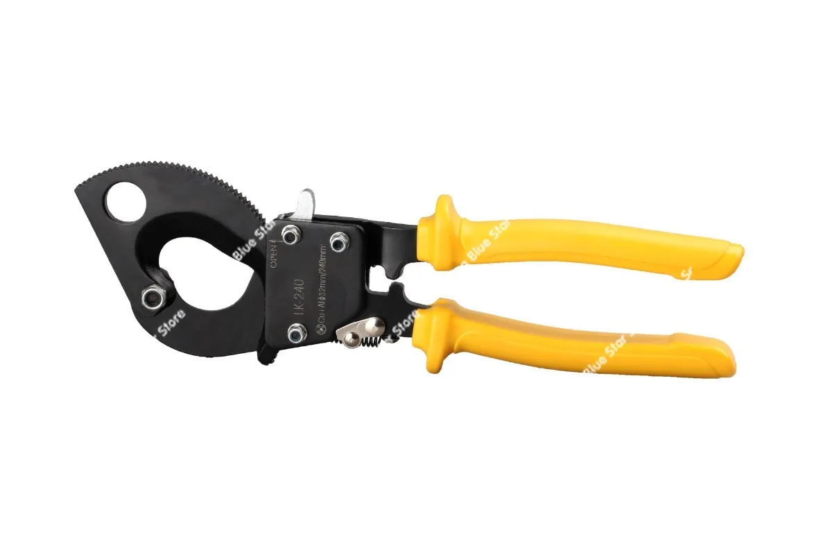 Ratchet type cable clamp breaking wire shear wire clutter manual copper aluminum cable scissors LK-240 hardware tools