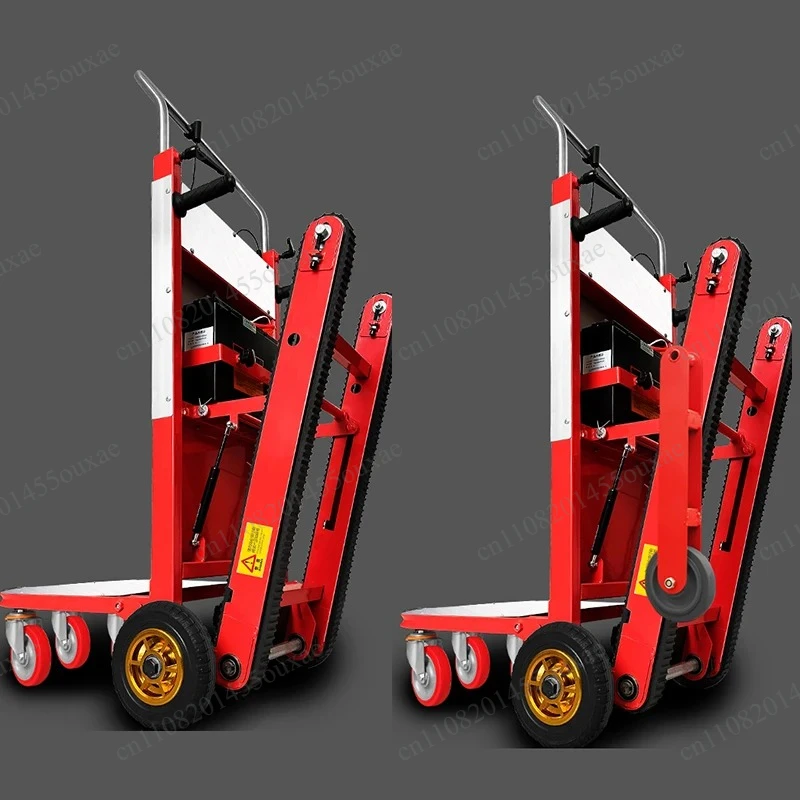 1000W/1200W Electric Stair Climbing Trolley 300‑400KG Heavy‑Duty Stair Climber Cart Flatbed Cargo Transport Hand Truck